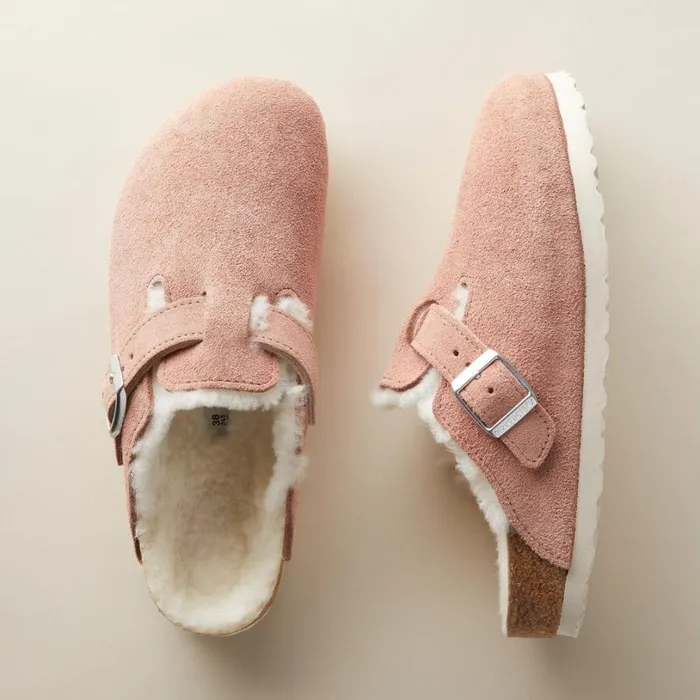 Women Boston Shearling Suede Mules Taupe Sundance Catalog Shoes Women Boston Shearling Suede Mules Taupe Sundance Catalog Shoes