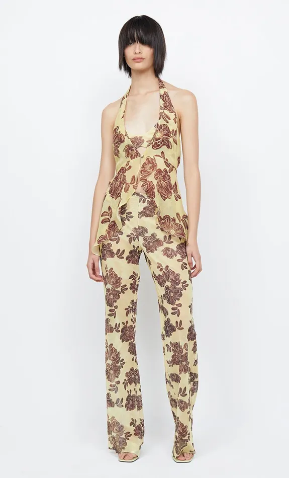 Women Bottoms Bec Bridge PRIYA PANT Citrus Plum Floral