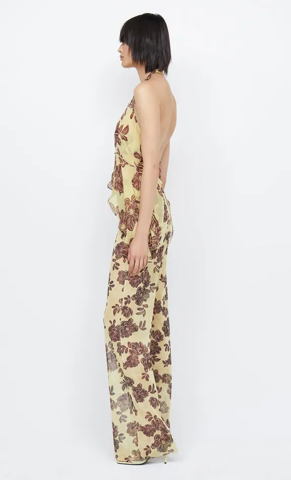 Women Bottoms Bec Bridge PRIYA PANT Citrus Plum Floral