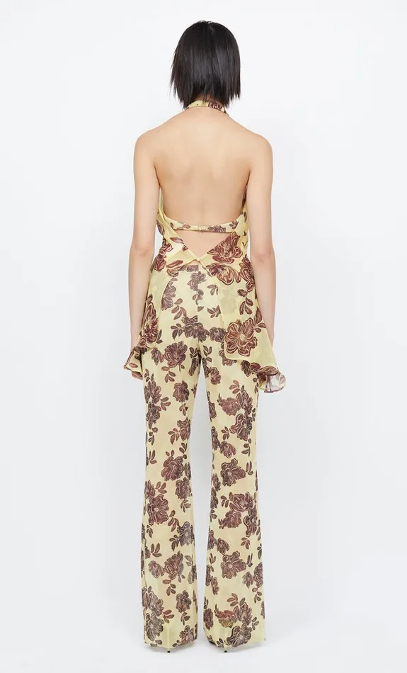 Women Bottoms Bec Bridge PRIYA PANT Citrus Plum Floral