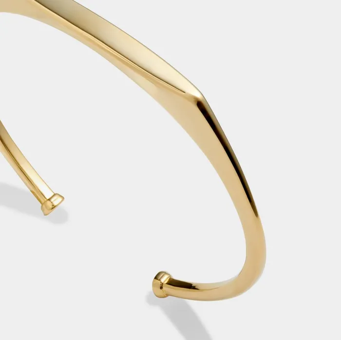 Women Bracelets and Rings Katie Loxton Signet Waterproof Gold Bangle