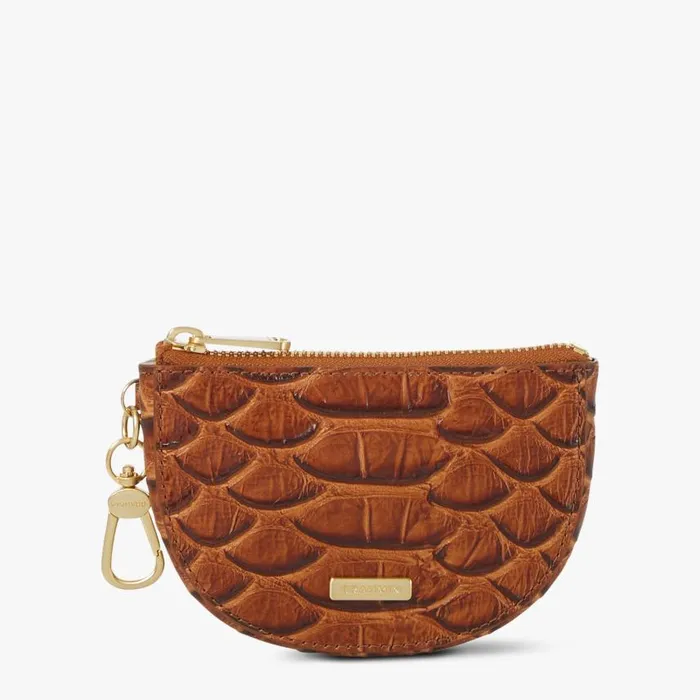 Women Brahmin Clip Ons and Keychains Britt Honey Brown Saratoga