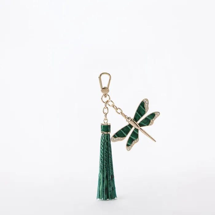 Women Brahmin Clip Ons and Keychains Dragonfly Charm Tassel Parakeet Melbourne
