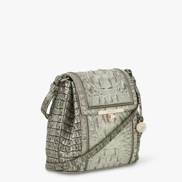 Women Brahmin Crossbodies Margo Fairest Grey Breakwater