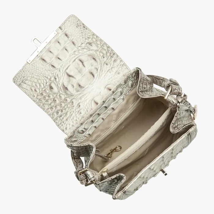 Women Brahmin Crossbodies Margo Fairest Grey Breakwater