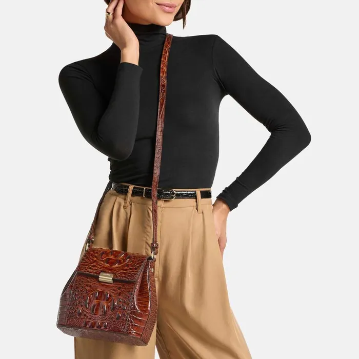 Women Brahmin Crossbodies Margo Fairest Grey Breakwater