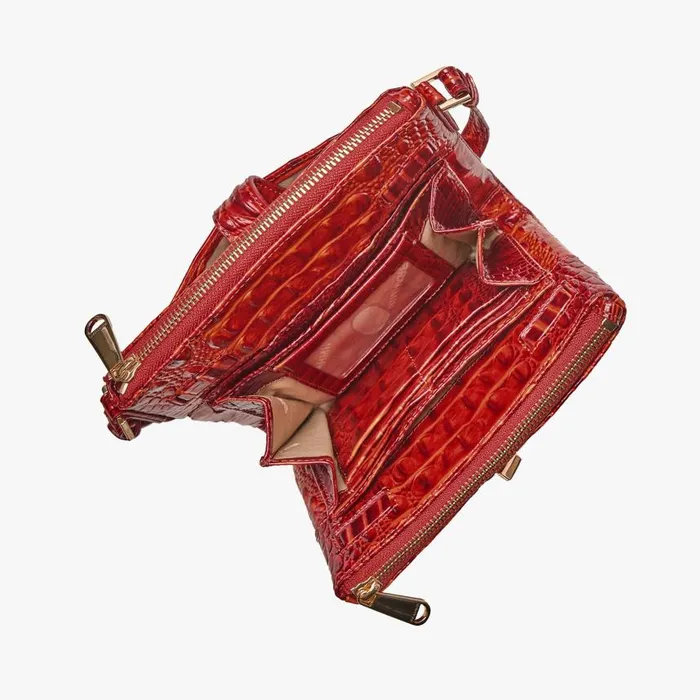 Women Brahmin Crossbodies Mina Radiant Red Melbourne