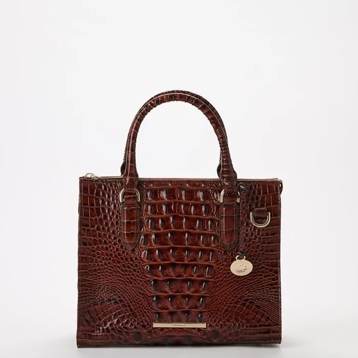 Women Brahmin Satchels Anywhere Convertible Pecan Melbourne