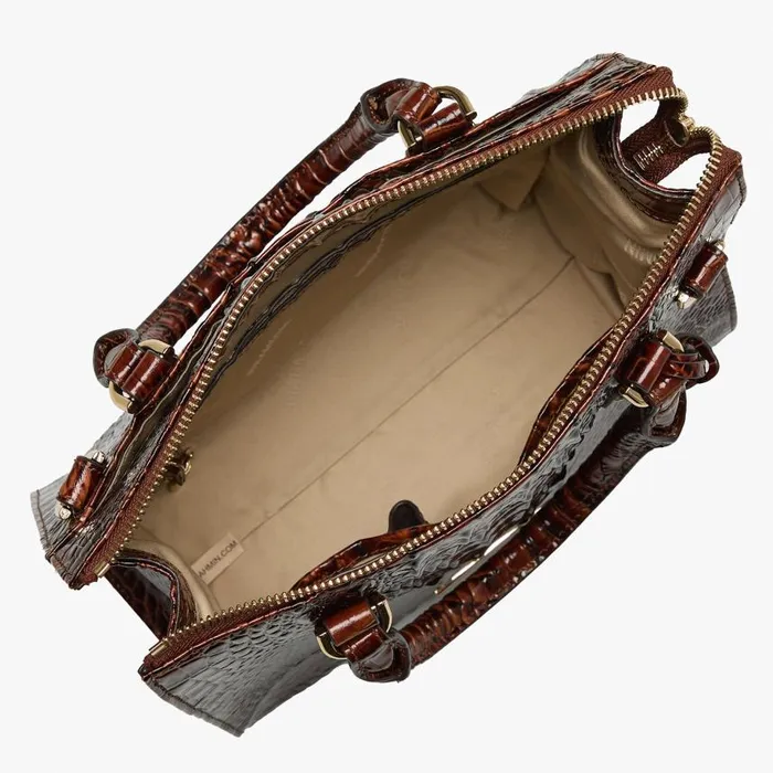 Women Brahmin Satchels Anywhere Convertible Pecan Melbourne