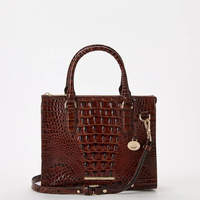 Women Brahmin Satchels Anywhere Convertible Pecan Melbourne