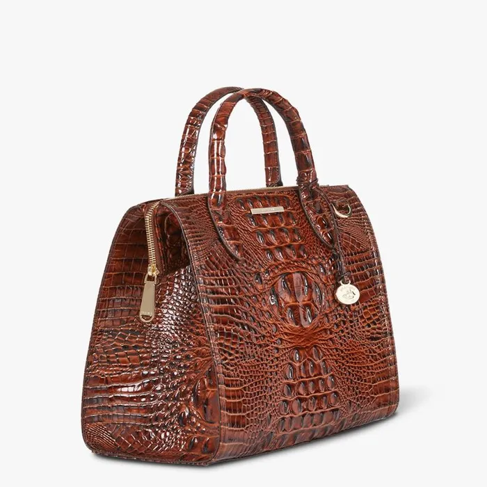 Women Brahmin Satchels Caroline Pecan Melbourne