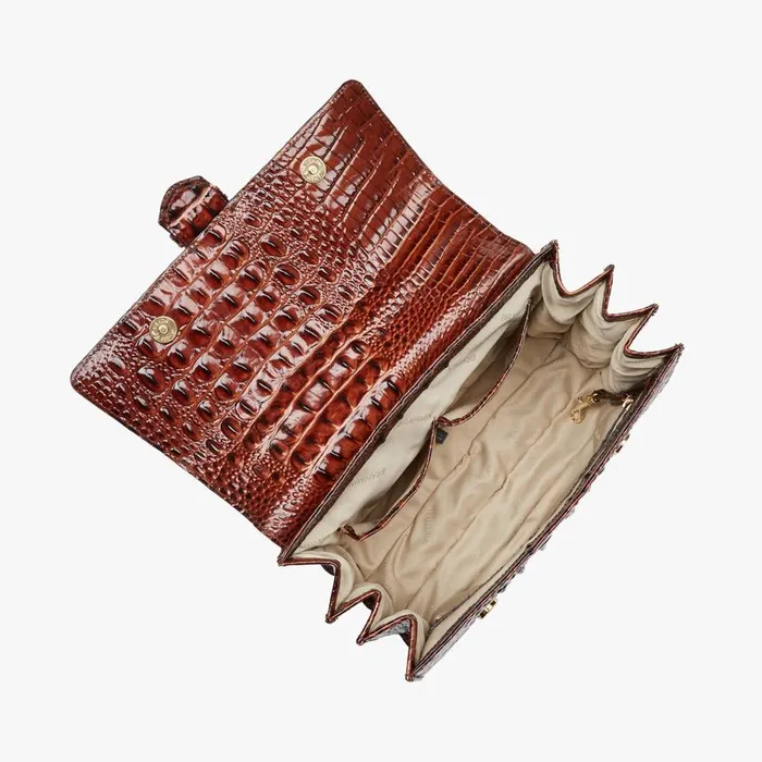 Women Brahmin Satchels Hallie Pecan Melbourne
