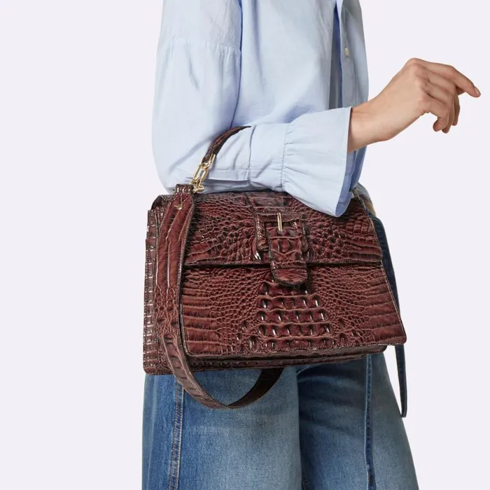 Women Brahmin Satchels Hallie Pecan Melbourne