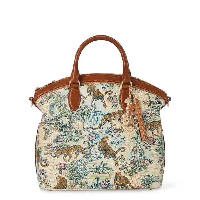 Women Brahmin Satchels Large Duxbury Satchel Souvenir Panthera