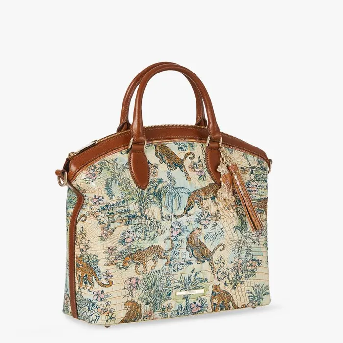 Women Brahmin Satchels Large Duxbury Satchel Souvenir Panthera