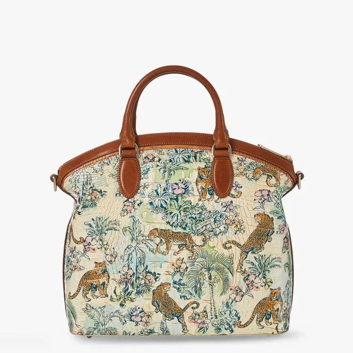 Women Brahmin Satchels Large Duxbury Satchel Souvenir Panthera