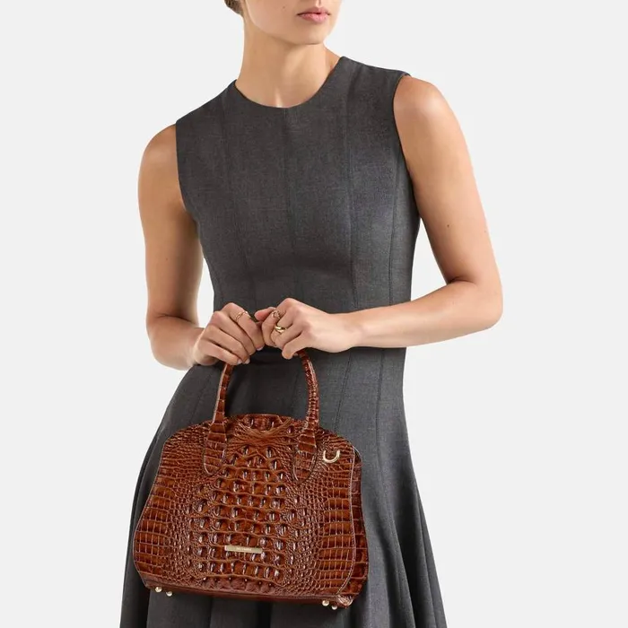 Women Brahmin Satchels Rosetta Matcha Green Melbourne