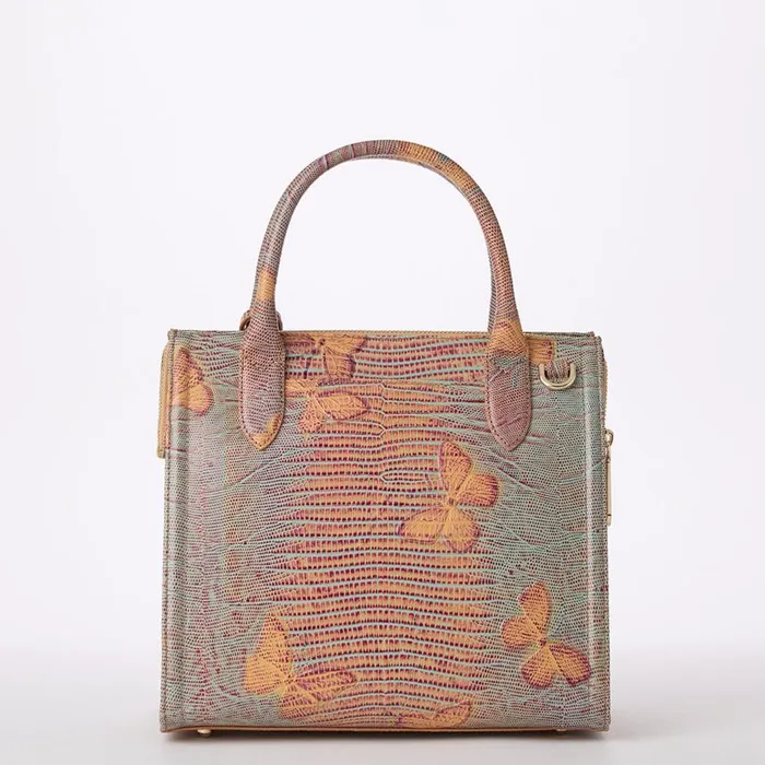 Women Brahmin Satchels Small Caroline Mandarin Orange Heatwave