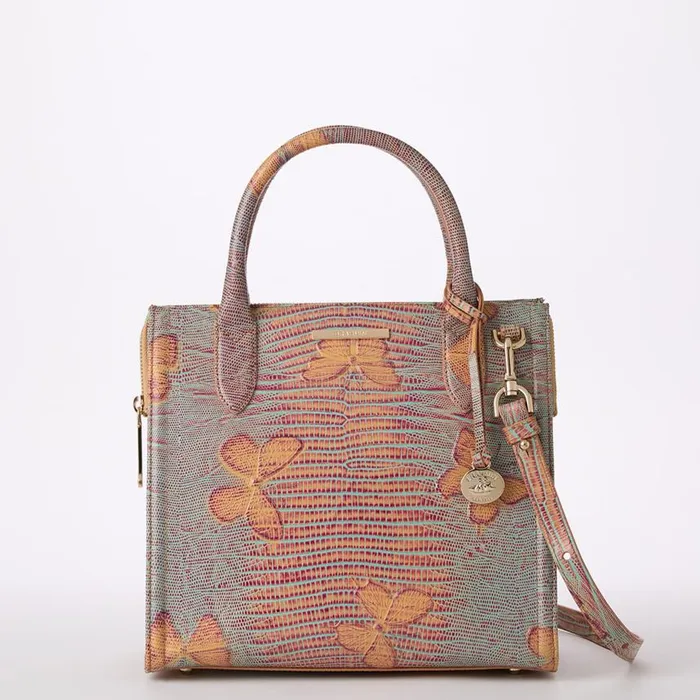 Women Brahmin Satchels Small Caroline Mandarin Orange Heatwave