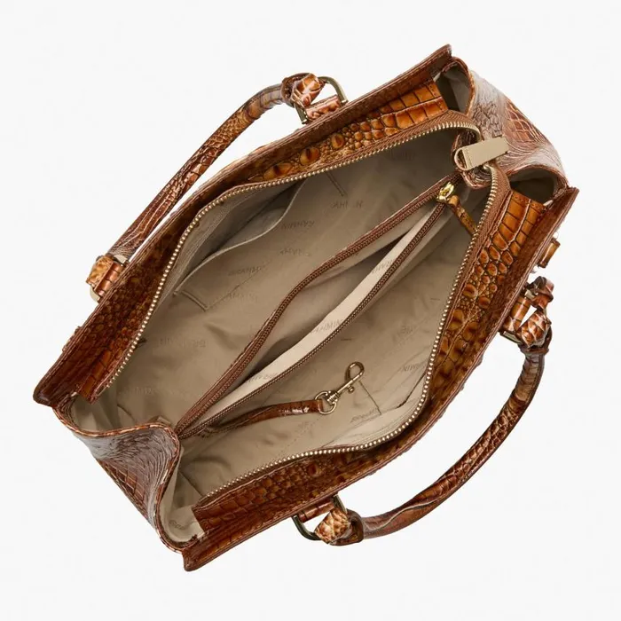 Women Brahmin Satchels Small Finley Luggage Brown Melbourne