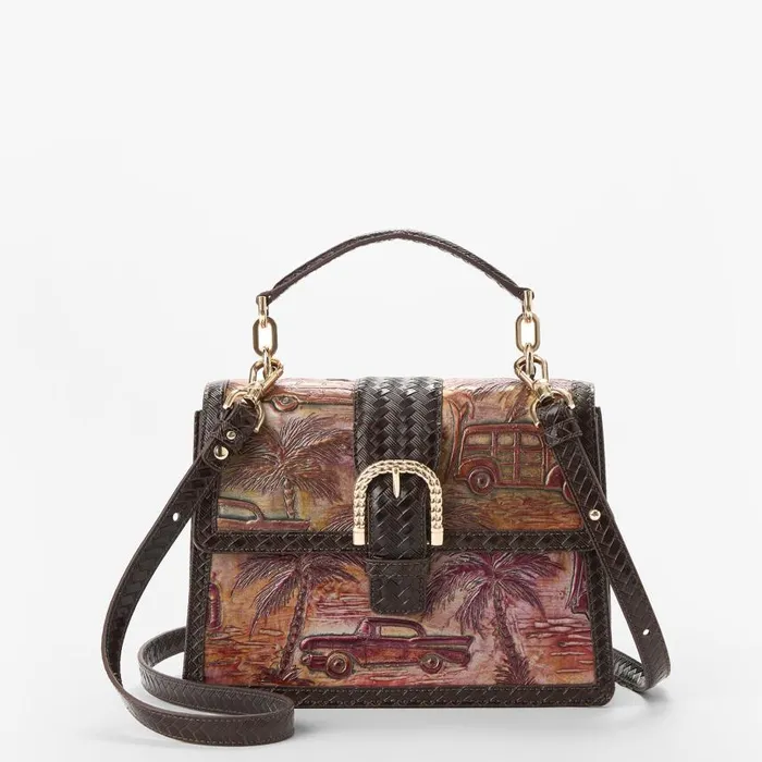 Women Brahmin Satchels Small Hallie Multi Copa Cabana