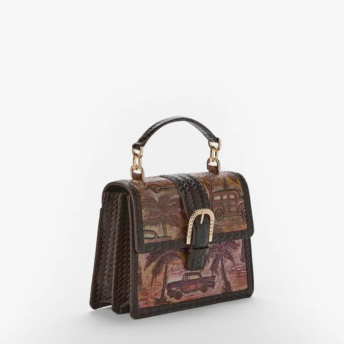 Women Brahmin Satchels Small Hallie Multi Copa Cabana