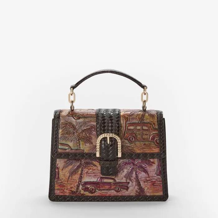 Women Brahmin Satchels Small Hallie Multi Copa Cabana
