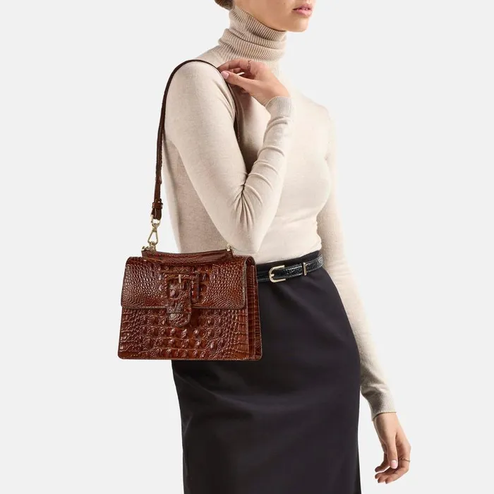 Women Brahmin Satchels Small Hallie Multi Copa Cabana
