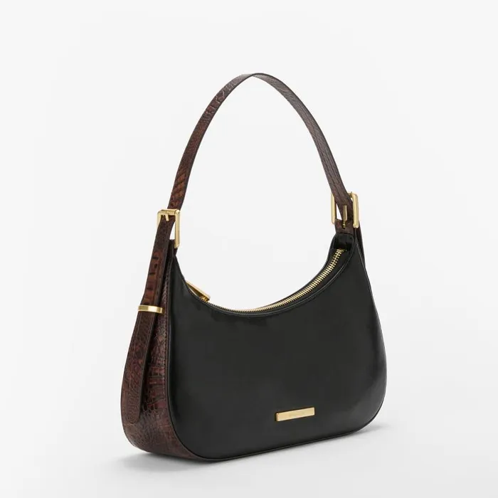 Women Brahmin Shoulder Bags Kyrie Black Tuscan