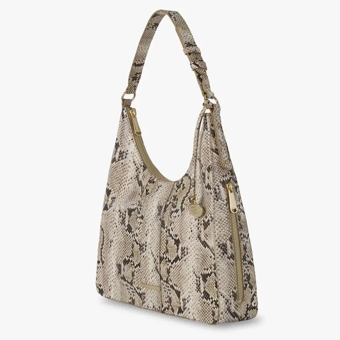 Women Brahmin Shoulder Bags Tabitha Beige Sandcastle