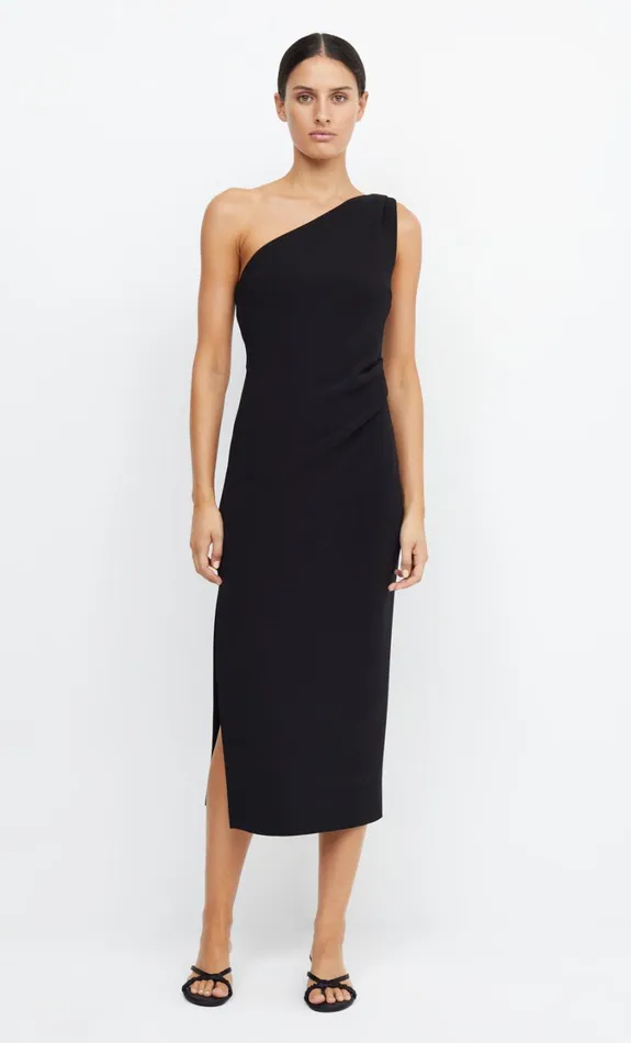 Women Bridesmaids Bec Bridge BE MINE ASYM DRESS Black