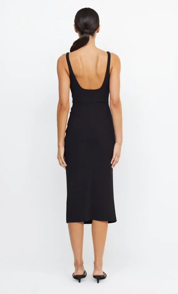 Women Bridesmaids Bec Bridge BE MINE SQUARE NECK DRESS Black