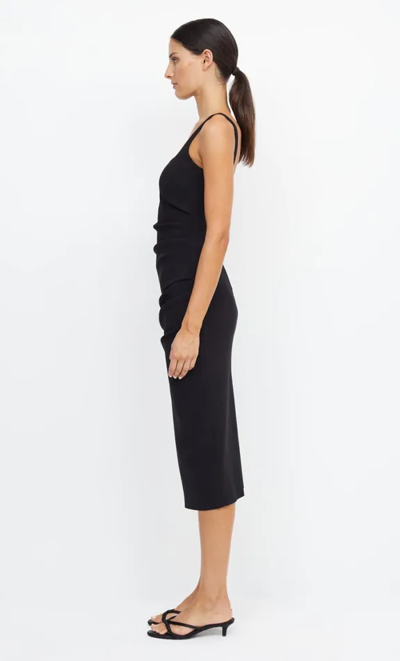 Women Bridesmaids Bec Bridge BE MINE SQUARE NECK DRESS Black