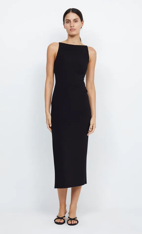 Women Bridesmaids Bec Bridge BE MINE TUCK DRESS Black