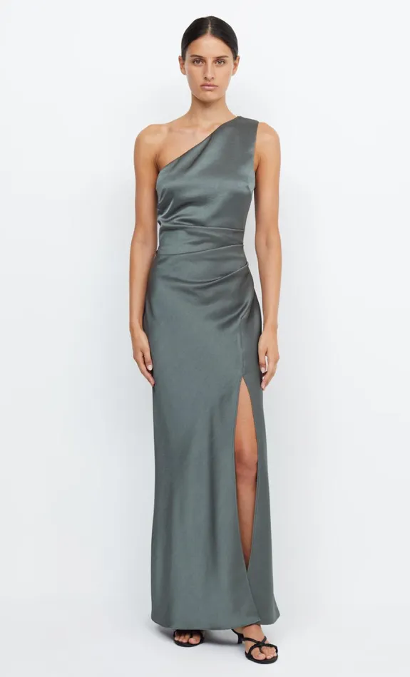 Women Bridesmaids Bec Bridge THE DREAMER ASYM DRESS Dark Willow