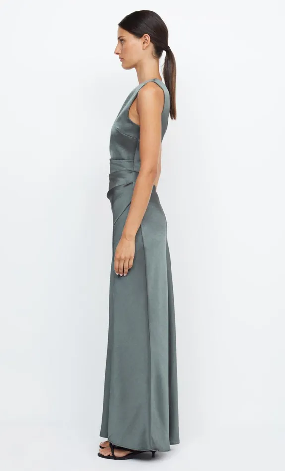 Women Bridesmaids Bec Bridge THE DREAMER ASYM DRESS Dark Willow