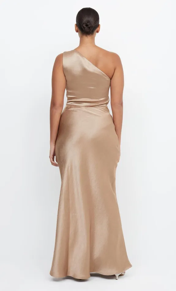 Women Bridesmaids Bec Bridge THE DREAMER ASYM DRESS Golden