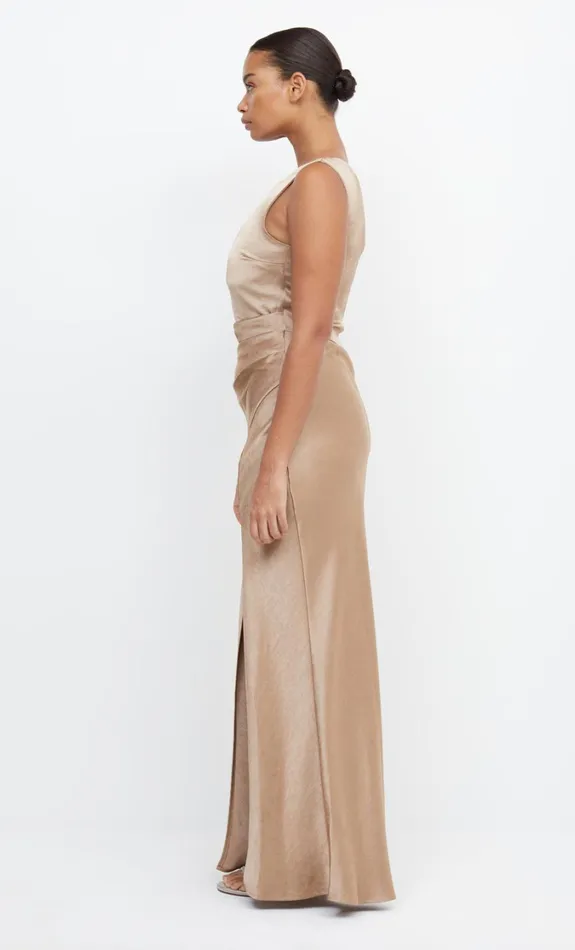 Women Bridesmaids Bec Bridge THE DREAMER ASYM DRESS Golden