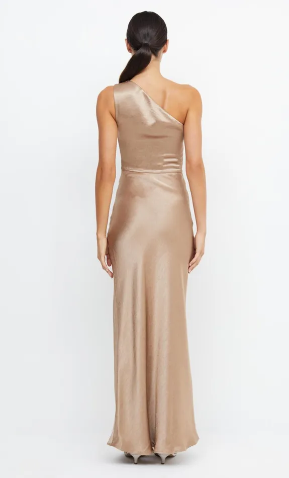 Women Bridesmaids Bec Bridge THE DREAMER ASYM DRESS Golden