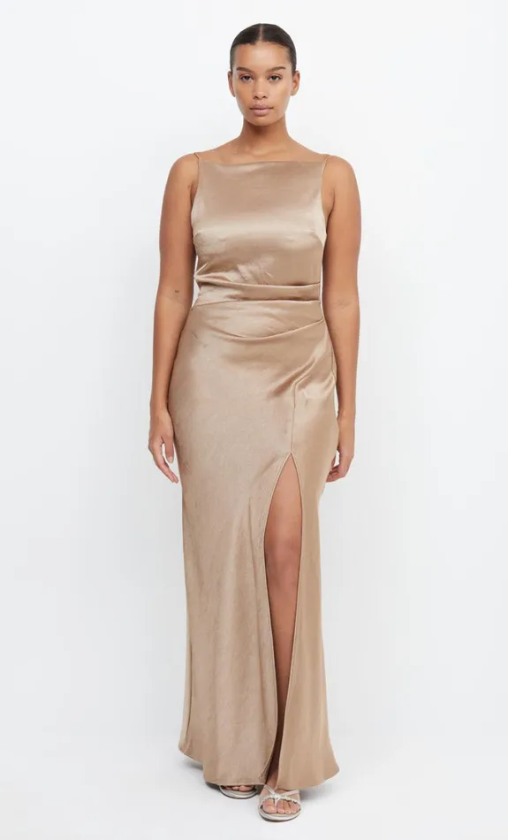 Women Bridesmaids Bec Bridge THE DREAMER MAXI DRESS Golden