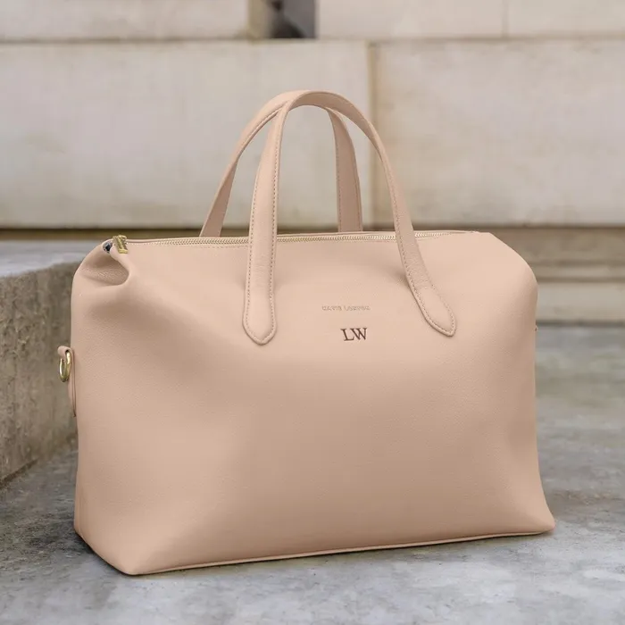 Women Cabin Bags and Suitcases Katie Loxton Milan Nude Pink Cabin Bag 8211 Vegan Leather