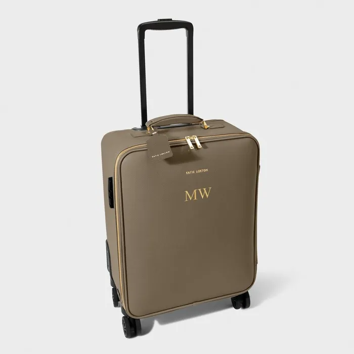 Women Cabin Bags and Suitcases Katie Loxton Oxford Cabin Suitcase 8211 Mink