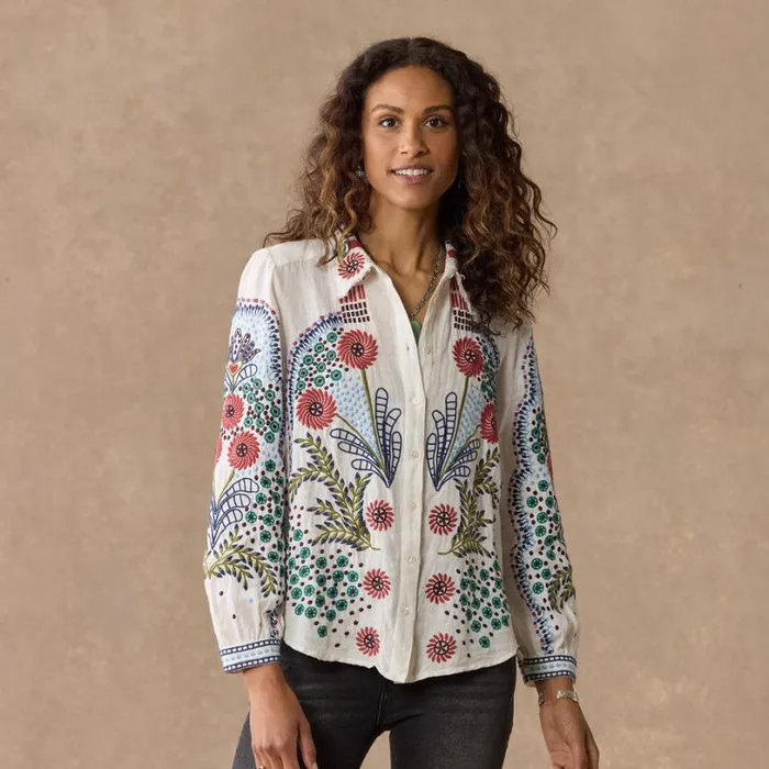 Women Canyon Sunset Shirt White Sundance Catalog Tops Women Canyon Sunset Shirt White Sundance Catalog Tops