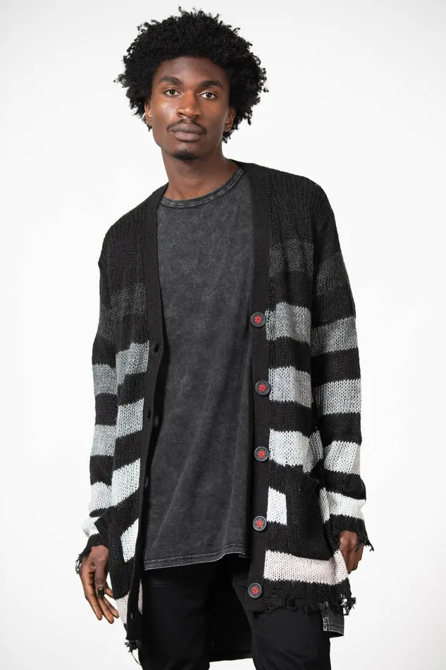 Women Cardigans Killstar Stripe Of Evil Cardigan