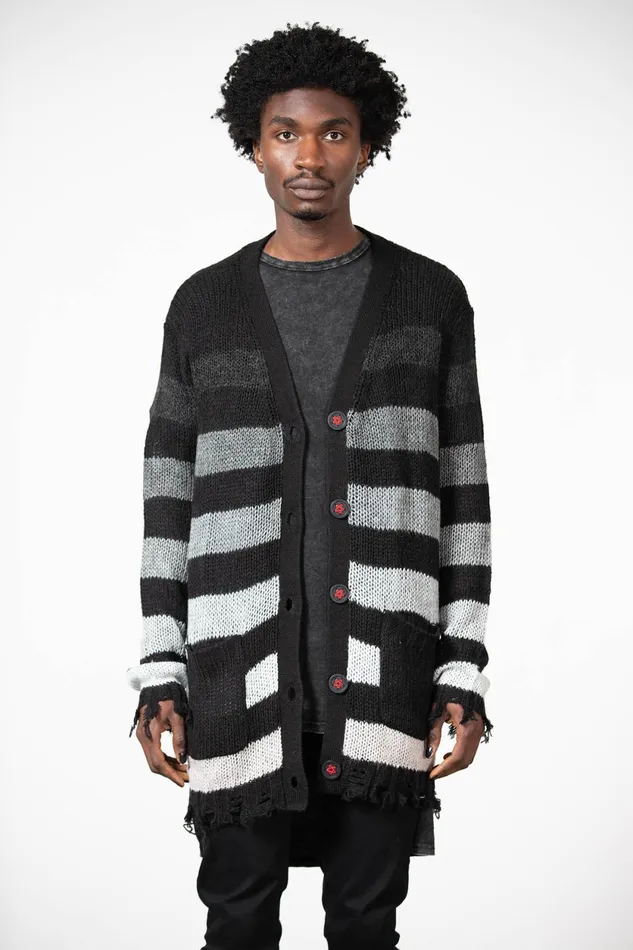 Women Cardigans Killstar Stripe Of Evil Cardigan