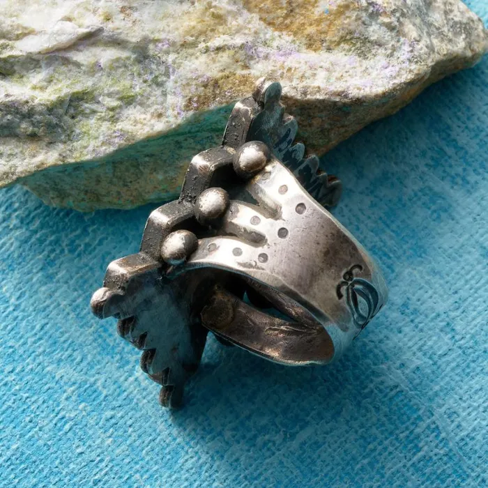 Women Checkerboard Inlaid Ring Sundance Catalog Rings Women Checkerboard Inlaid Ring Sundance Catalog Rings