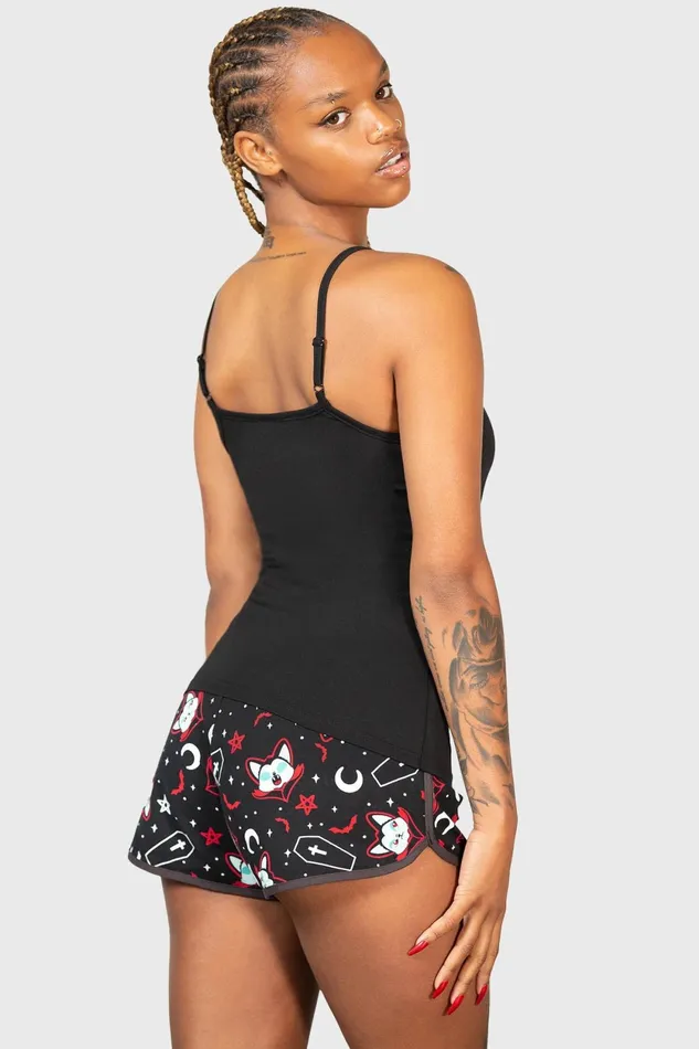 Women Chill Out Killstar Cat Spat Cami Top