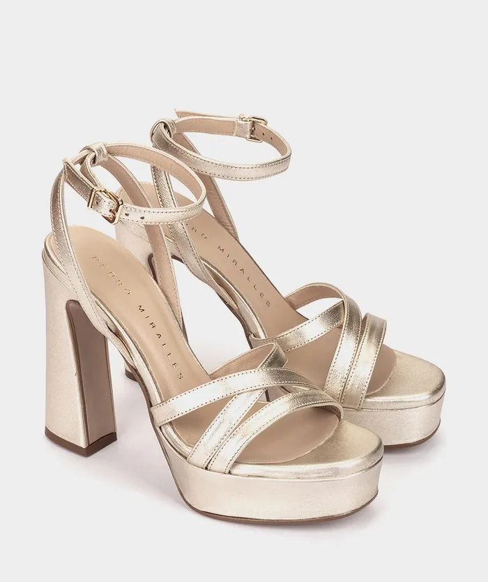 Women Civitella Metallic 8211 Heeled Sandals Pedro Miralles