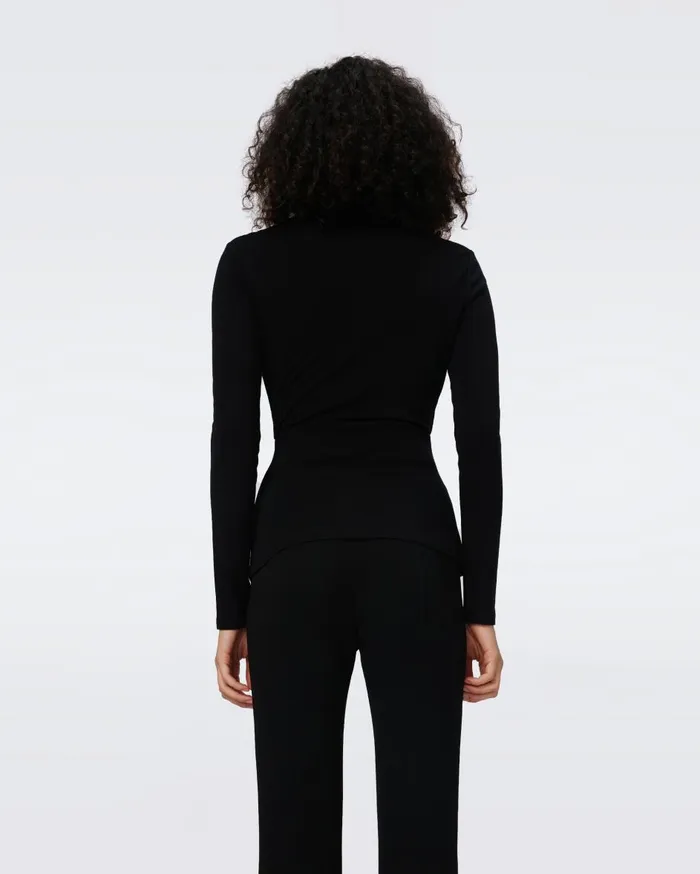 Women Clarissa Top Black DVF Tops