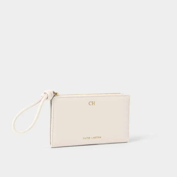 Women Clutch Bags and Pouches Katie Loxton Asha FoldOut Wristlet In Off White